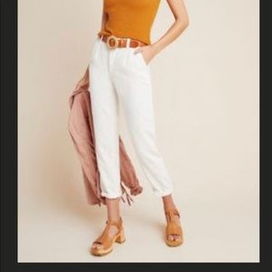 Anthropologie Pilcro white pants NWOT